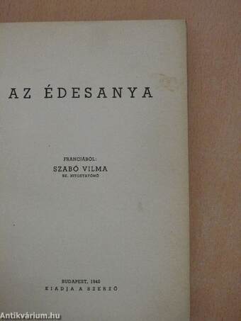 Az édesanya