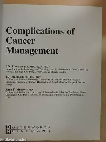 Complications of Cancer Management