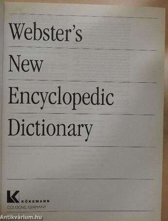 Webster's New Encyclopedic Dictionary