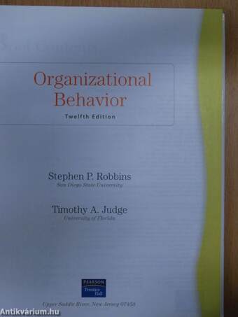 Organizational Behavior - CD-vel