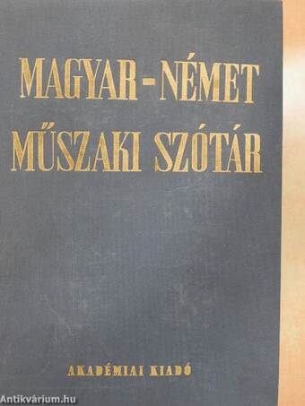 Magyar-német műszaki szótár