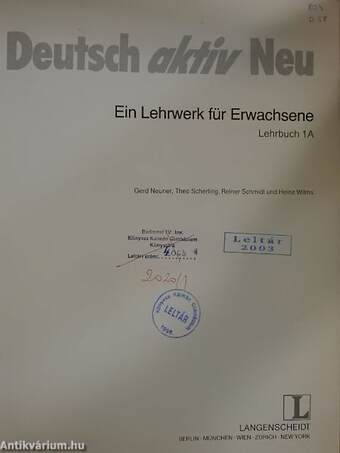 Deutsch aktiv Neu 1A - Lehrbuch