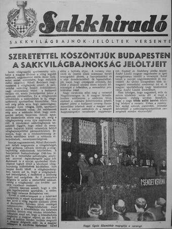 Sakkhiradó 1950. (nem teljes évfolyam)