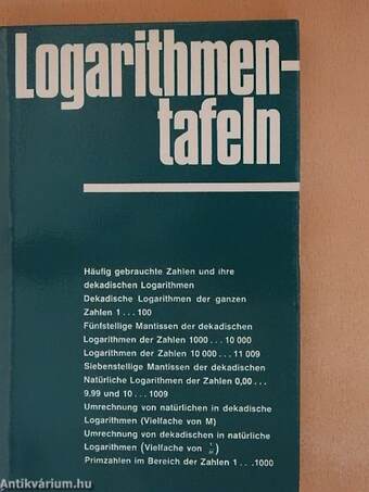 Tafeln Fünfstelliger Logarithmen