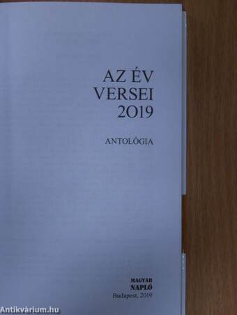 Az év versei 2019