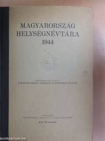 Magyarország helységnévtára 1944