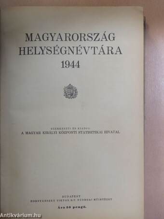 Magyarország helységnévtára 1944