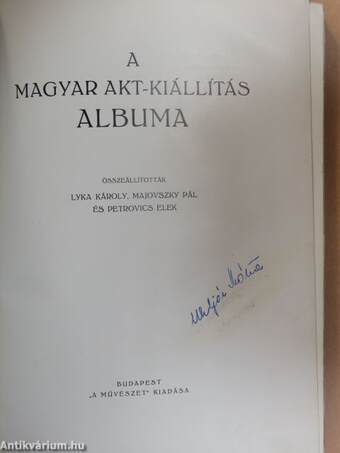 A Magyar Akt-Kiállítás albuma