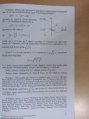 Középiskolai Matematikai és Fizikai Lapok 2004. január