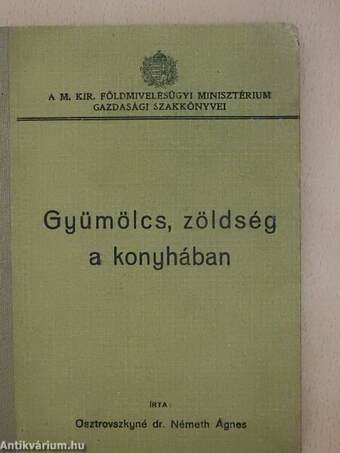 Gyümölcs, zöldség a konyhában