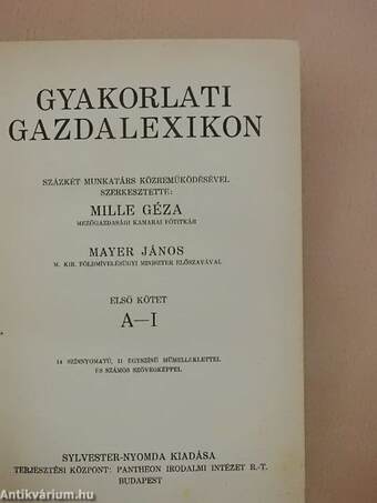 Gyakorlati gazdalexikon I-II.