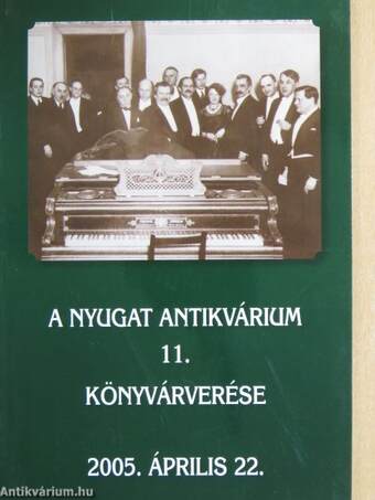 A Nyugat Antikvárium 11. könyvárverése