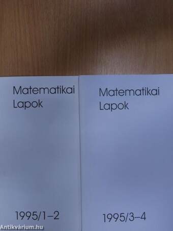 Matematikai Lapok 1995/1-4.