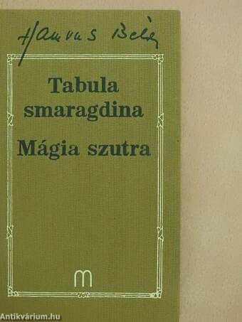 Tabula Smaragdina/Mágia szutra