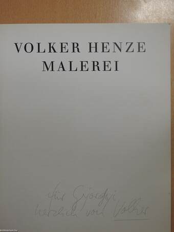 Malerei (dedikált példány)