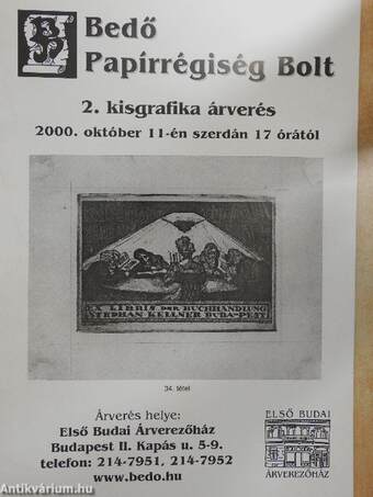 Bedő Papírrégiség Bolt 2. kisgrafika árverés