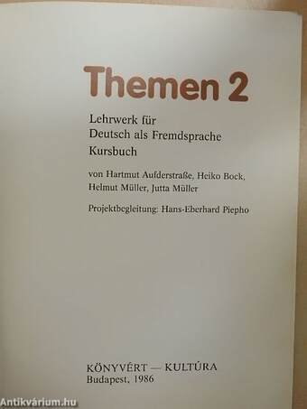 Themen 2 - Kursbuch/Arbeitsbuch