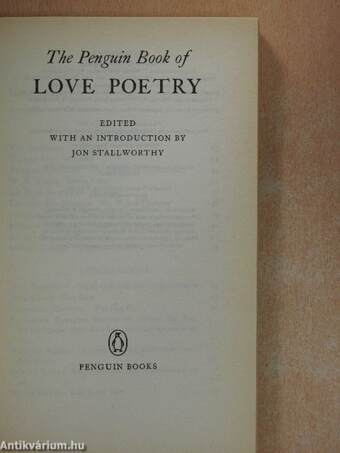 The Penguin Book of Love Poetry