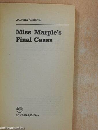 Miss Marple's Final Cases