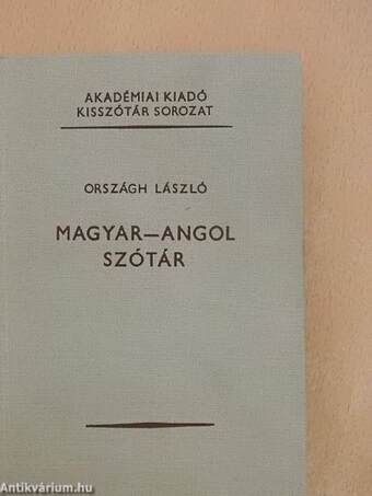 Magyar-angol szótár