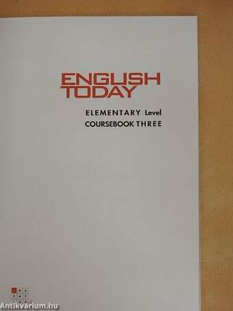 English today Elementary level 7. - DVD-vel