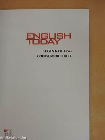 English today Beginner level 3. - DVD-vel