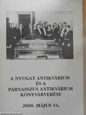 A Nyugat Antikvárium és a Parnasszus Antikvárium könyvárverése 2000. május 14.