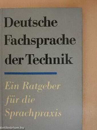 Deutsche Fachsprache der Technik