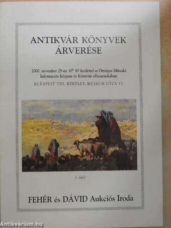 Antikvár könyvek árverése