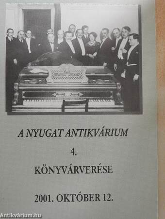 A Nyugat Antikvárium 4. könyvárverése