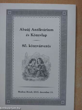 Abaúj Antikvárium és Könyvlap - 80. könyvárverés