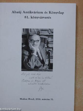 Abaúj Antikvárium és Könyvlap - 81. könyvárverés