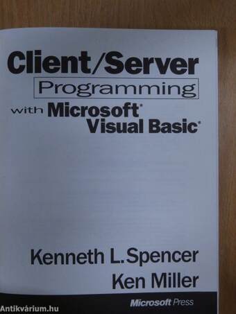 Client/Server Programming with Microsoft Visual Basic - CD-vel