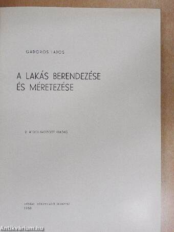 A lakás berendezése és méretezése