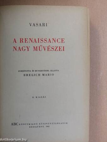 A renaissance nagy művészei