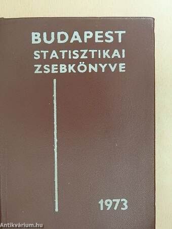 Budapest statisztikai zsebkönyve 1973