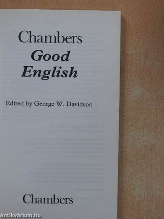 Chambers Good English