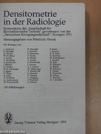 Densitometrie in der Radiologie