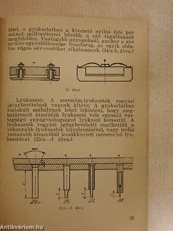 Kivágás és hajlítás szerszámainak készítése