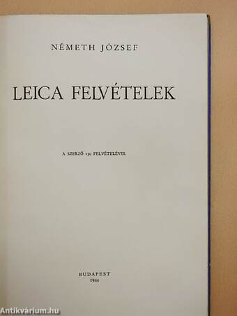 Leica felvételek