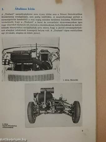 Kezelési útmutató a TRABANT 601 személygépkocsihoz