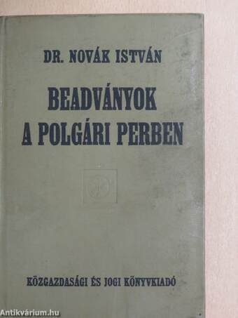 Beadványok a polgári perben