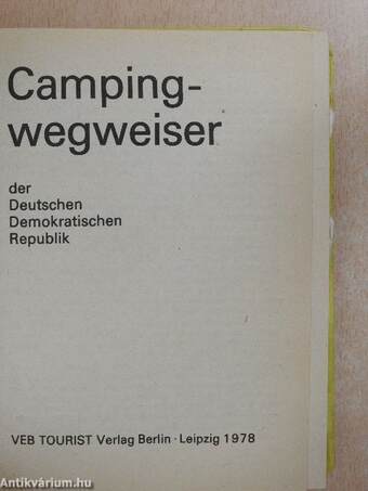 Campingwegweiser der Deutschen Demokratischen Republik