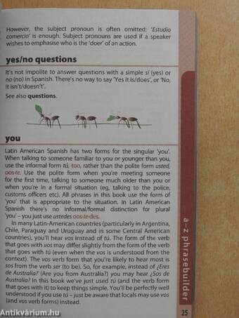 Latin American Spanish phrasebook