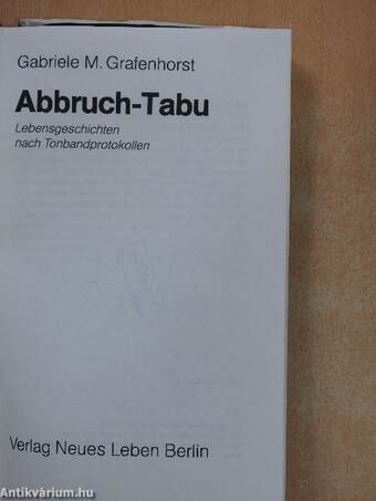 Abbruch-Tabu