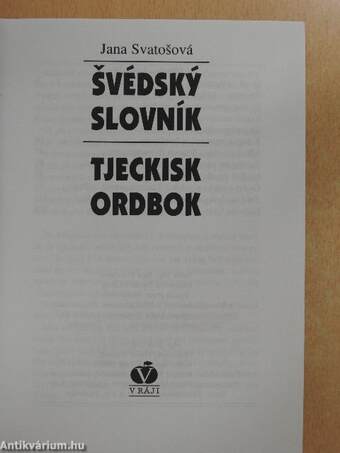 Švédský slovník/Tjeckisk ordbok