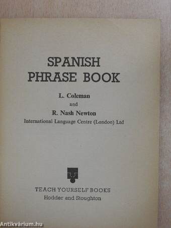 Spanish phrase book