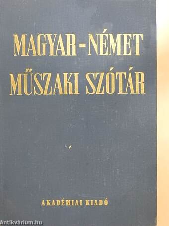 Magyar-német műszaki szótár