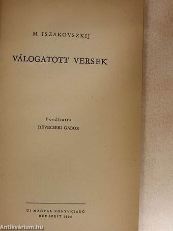 Válogatott versek