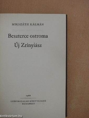 Beszterce ostroma/Új Zrínyiász